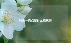 抖音一直点赞什么意思呀