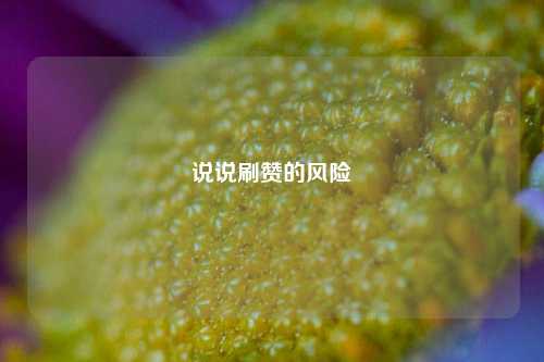 说说刷赞的风险